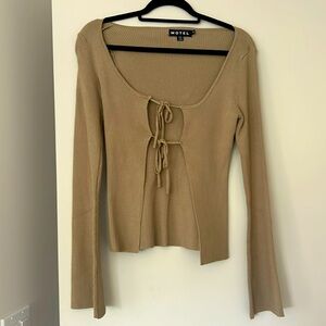 Motel rocks double tie cardigan